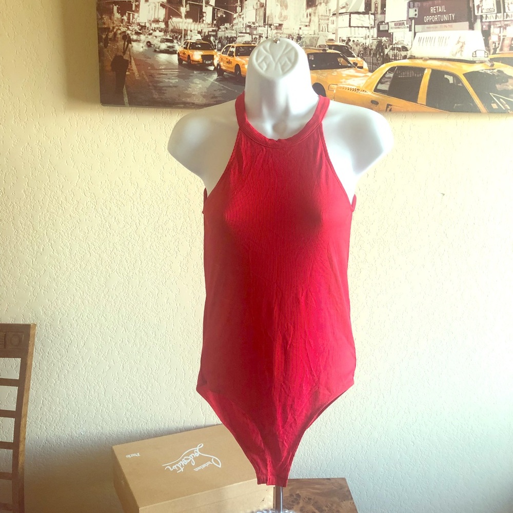 Red bodysuit